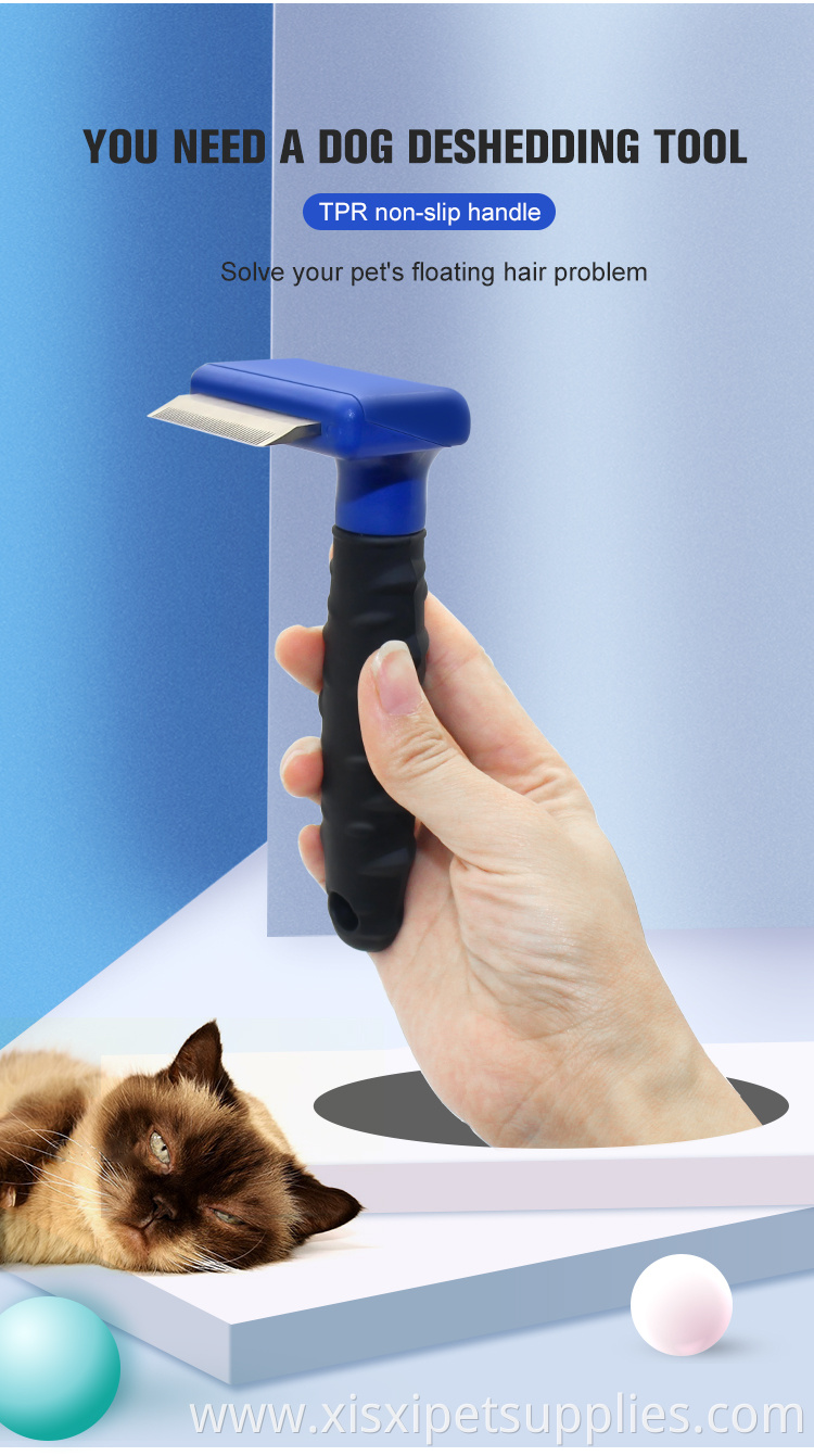 Factory Wholesale Dog Grooming Deshedding Comb Pet Dog Deshedding Tool